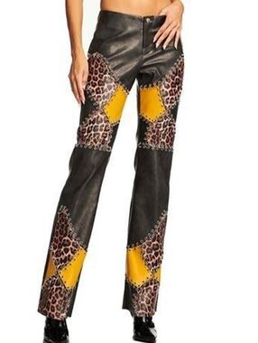 I.AM.GIA Faux Leather Patchwork Amira Pants
